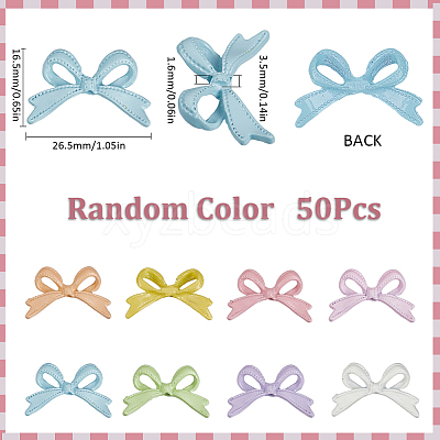 50Pcs Baking Paint Opaque Alloy Beads FIND-SP0002-43-1