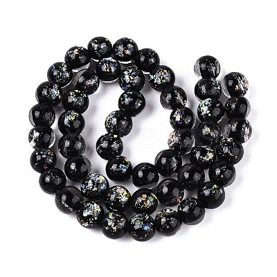 Handmade Foil Lampwork Beads LAMP-T021-31A-1