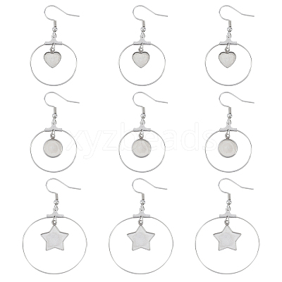Stainless Steel Dangle Earrings STAS-UN0012-01-1