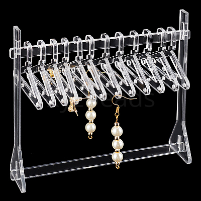 1 Set Transparent Acrylic Earring Display Stands EDIS-PH0001-55A-1