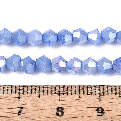 Ombre Effect Dyed Glass Beads Strands LS-GLAA-T025-4mm-09I-1
