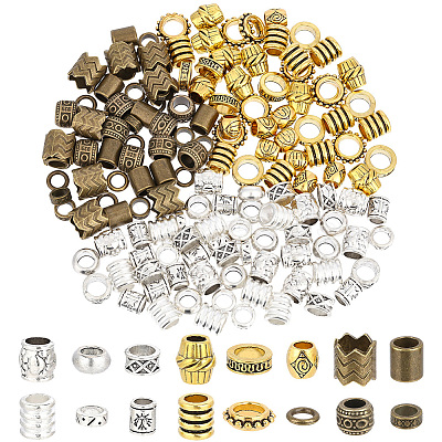160Pcs 16 Styles Alloy European Beads FIND-PA0001-71-1