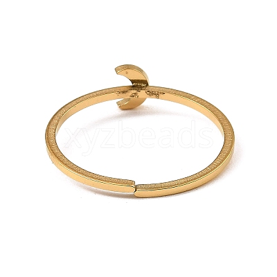 304 Stainless Steel Adjustable Open Cuff Rings RJEW-Q806-01G-02-1