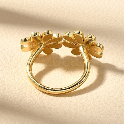Brass Enamel Cuff Rings for Women RJEW-Q008-14G-02-1