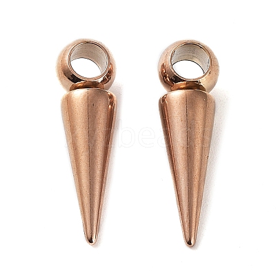 Ion Plating(IP) 201 Stainless Steel Pendants STAS-M323-28RG-1-1