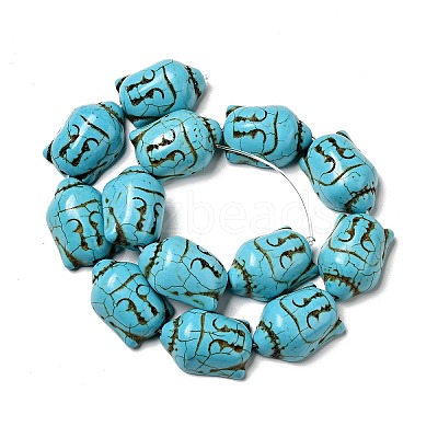 Synthetic Turquoise Beads X-TURQ-G119-20x29mm-08-1