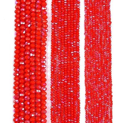 Electroplate Opaque Solid Color Glass Beads Strands EGLA-A044-P2mm-L22-1