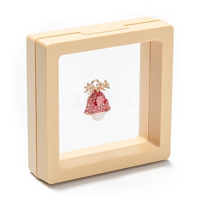 Square Transparent PE Thin Film Suspension Jewelry Display Box LS-CON-D009-01B-01-1