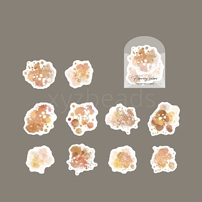 10Pcs 10 Style Paper Scrapbook Stickers LS-DIY-I113-05D-1