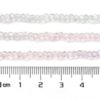 Transparent Painted Glass Beads Strands X-DGLA-A034-T2mm-A23-1