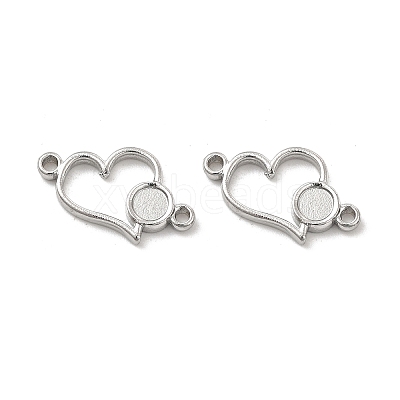 Non-Tarnish 304 Stainless Steel Cabochon Connector Settings STAS-B032-11P-1