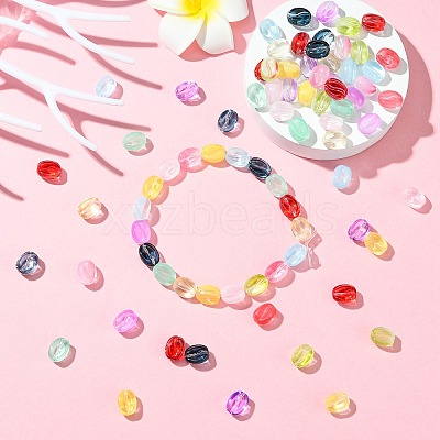 216Pcs 12 Colors Transparent Glass Beads DGLA-CJ0001-04-1