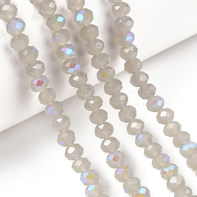Electroplate Glass Beads Strands EGLA-A034-J6mm-L09-1
