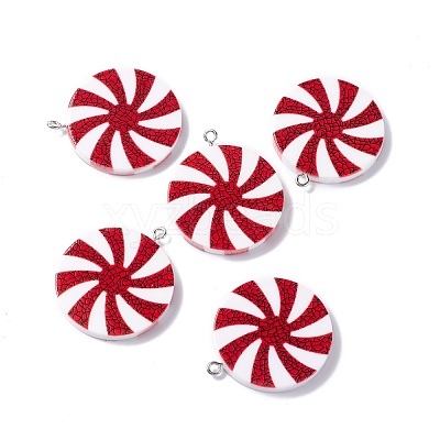 Opaque Acrylic Pendants SACR-G027-01P-1