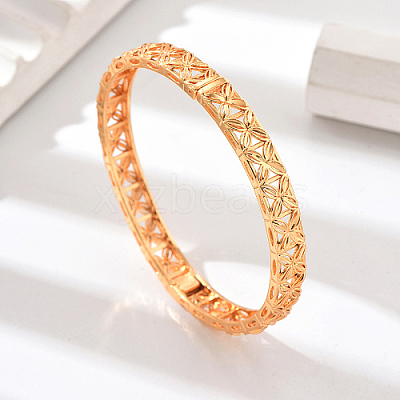 Real 18K Gold Plated Brass Bangles AJ8200-3-1