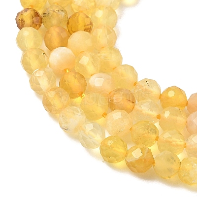 Natural Yellow Opal Beads Strands G-F509-07-3mm-02-1