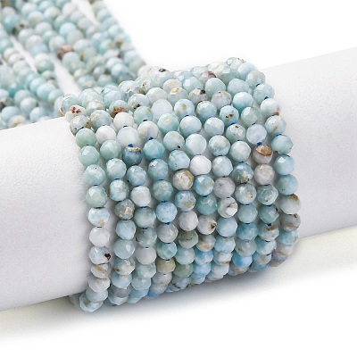Natural Larimar Beads Strands G-F785-B01-01-1