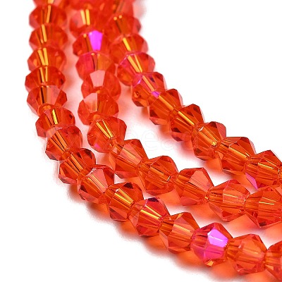Transparent Electroplate Glass Beads Strands LS-GLAA-F029-2mm-D14-1