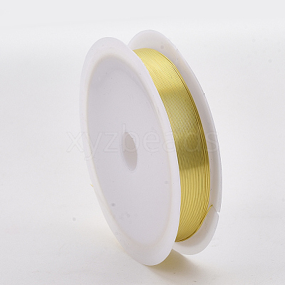 Round Copper Jewelry Wire CWIR-Q006-0.2mm-G-1