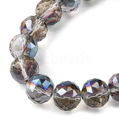 Transparent Electroplate Glass Beads Strands EGLA-N002-34F-F05-1