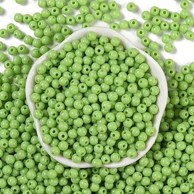 Opaque Acrylic Beads SACR-A007-01C-24-1