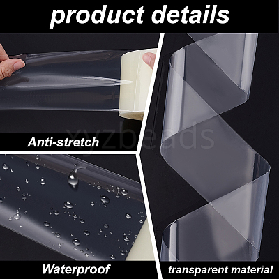 Transparent PVC Protective Film Tape for Watch Jewelry DIY-WH0750-102B-1