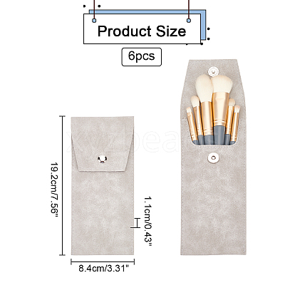 PU Leather Makeup Brush Bag AJEW-WH0258-669A-1