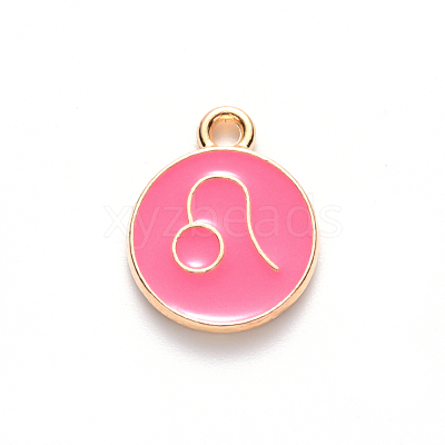 Alloy Enamel Pendants ENAM-S124-01B-03G-1