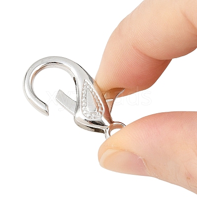 Tibetan Style Alloy Lobster Claw Clasps PALLOY-O027-P01-1