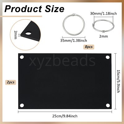 2Pcs Acrylic Sticker Display Stand Holder ODIS-BC0001-18B-1