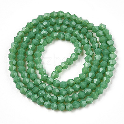 Opaque Solid Color Imitation Jade Glass Beads Strands LS-EGLA-A039-P2mm-D08-1