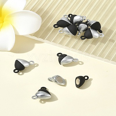 10 Sets Alloy Heart Magnetic Clasps FIND-FS0003-25-1