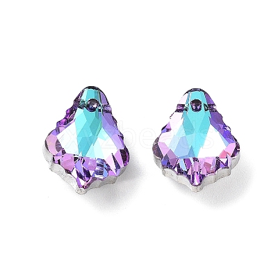 AB Color Plated Electroplate Glass Pendants EGLA-O003-06C-03-1