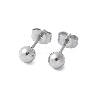 304 Stainless Steel Stud Earrings for Women EJEW-E603-06A-P-1