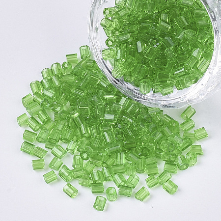 6/0 Two Cut Glass Seed Beads SEED-S033-11B-07-1