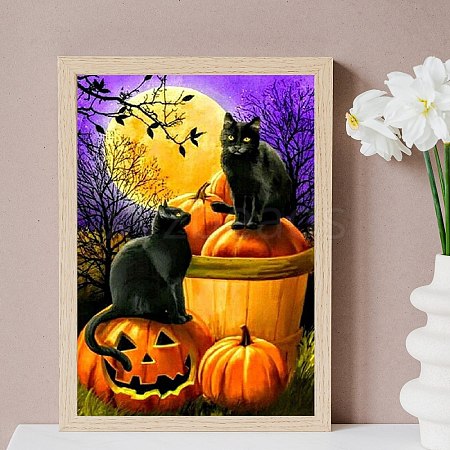 Halloween DIY Diamond Painting Kit AJEW-C037-02D-1