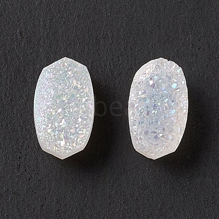 Electroplate Natural Druzy Agate Cabochons G-A205-20C-1