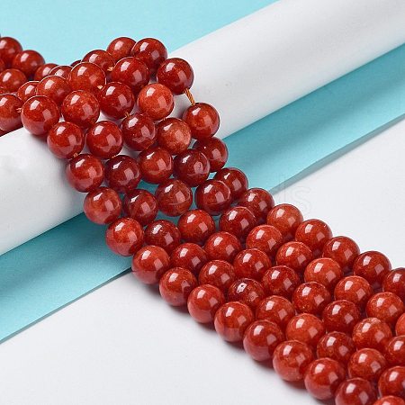 Natural Malaysia Jade Beads Strands G-A146-8mm-B09-1