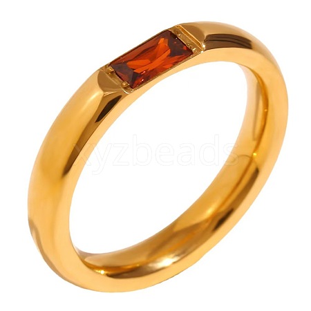 304 Stainless Steel Pave Cubic Zirconia Finger Rings FS-WG61B2A-02-1