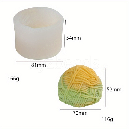 DIY Yarn Shape Food Grade Candle Silicone Molds PW-WGE4F13-04-1