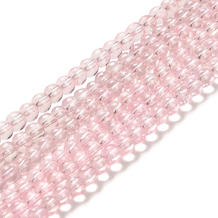 Drawbench Transparent Glass Beads Strands GLAD-Q012-4mm-02-1