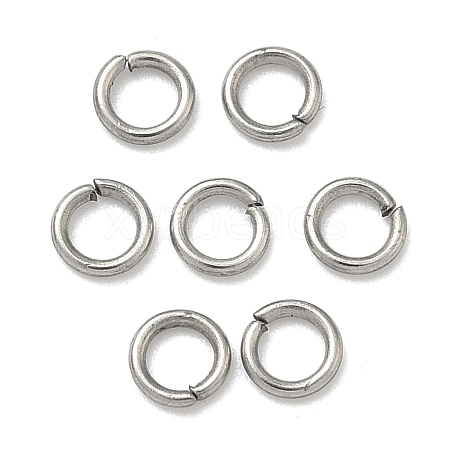 Tarnish Resistant 304 Stainless Steel Open Jump Rings STAS-Q186-02-4x0.7mm-1