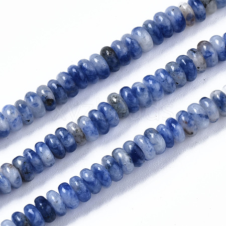 Natural Blue Spot Jasper Beads Strands G-S366-090-1