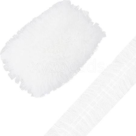 10M Polyester Pleated Lace Trim OCOR-GF0003-21C-1
