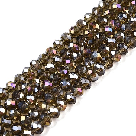Electroplate Glass Beads Strands EGLA-A034-T10mm-B19-1