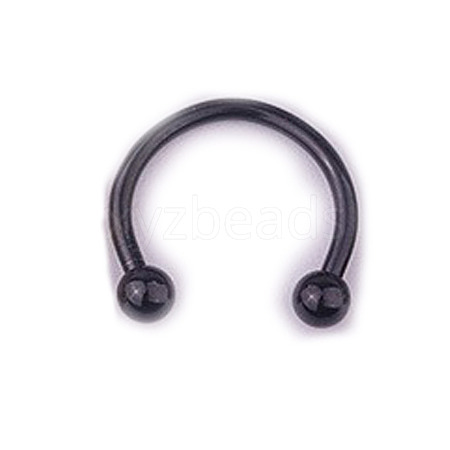 303 Stainless Steel Circular/Horseshoe Barbell Nose Rings WG86D19-10-1