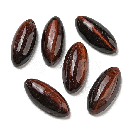 Dyed & Heated Natural Red Tiger Eye Cabochons G-B050-24F-1