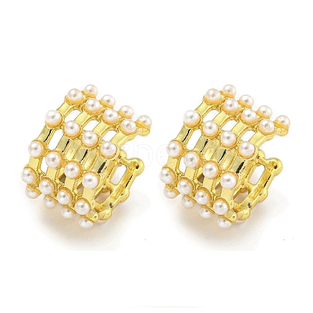 Brass Cuff Earrings EJEW-C104-069G-1