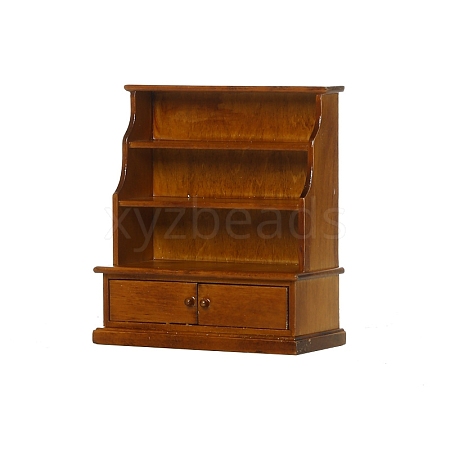 MDF Board Bookcase Miniature Ornaments PW-WGBD8F1-01-1