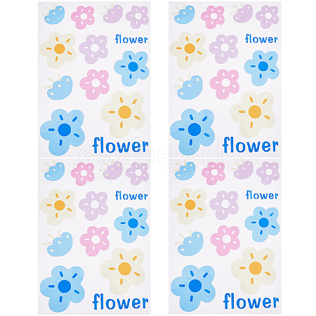 PVC Self Adhesive Flower Car Sticker DIY-WH0453-57B-1